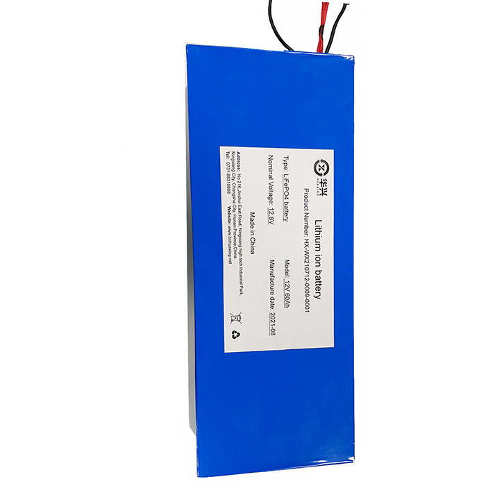 MSDS 12.8V 60Ah Lithium Ion Battery Pack UPS Rechargeable LFP Solar