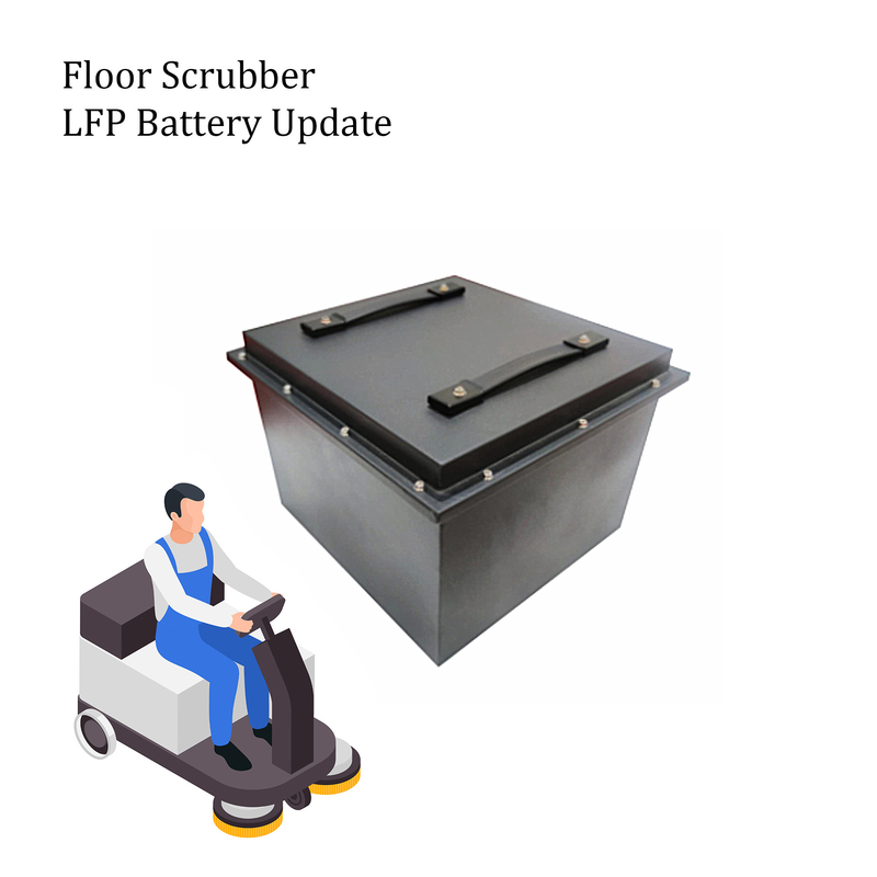 24V 36V 12V Floor Scrubber And Sweeper Batteries 25.6V 100Ah Lithium LFP Battery